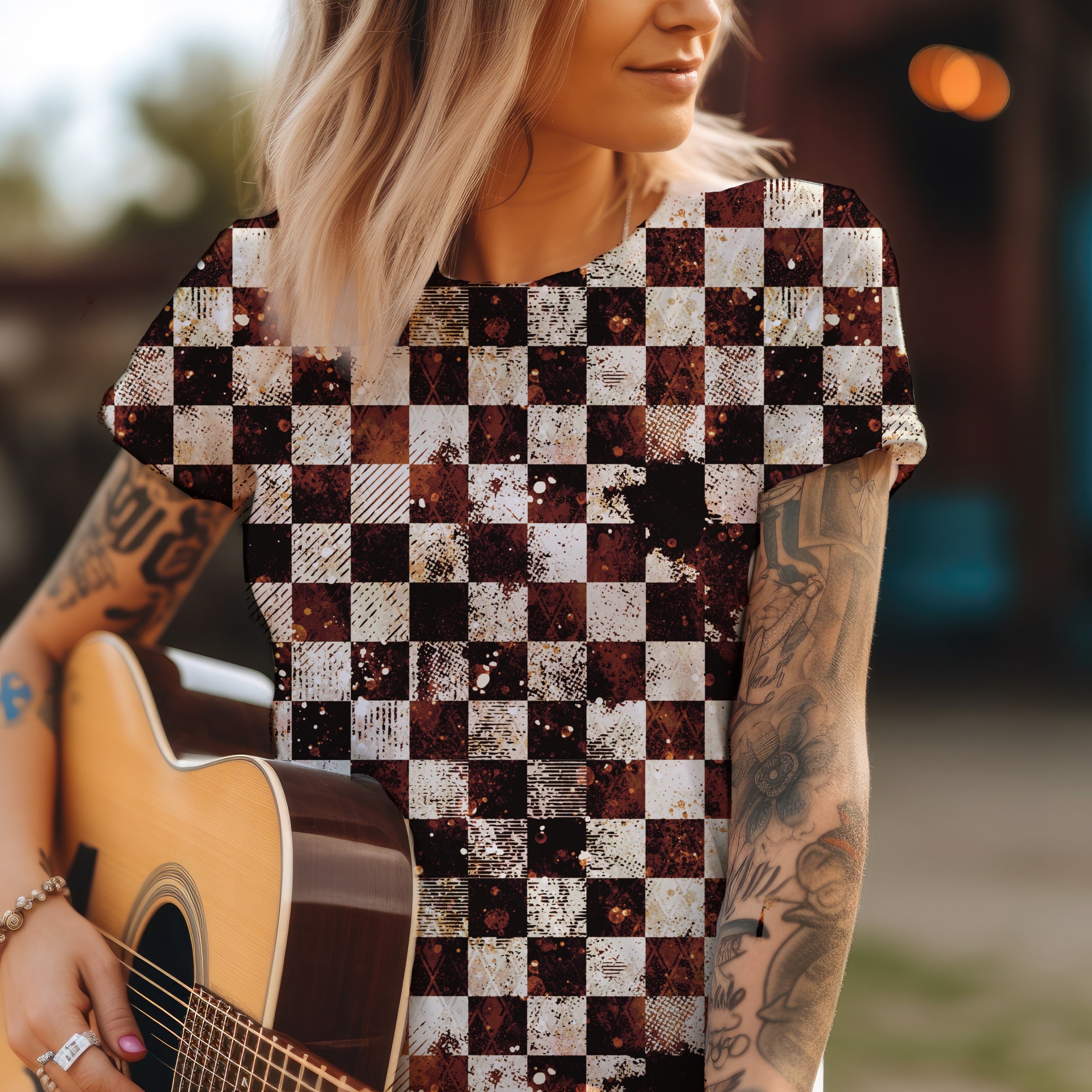 Braunes Schachbrett Eigenproduktion Dauervorbestellung